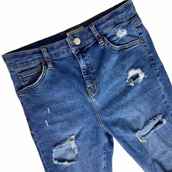 Topshop Denim - Topshop Moto Jamie Skinny Jeans Distress Hig Waist